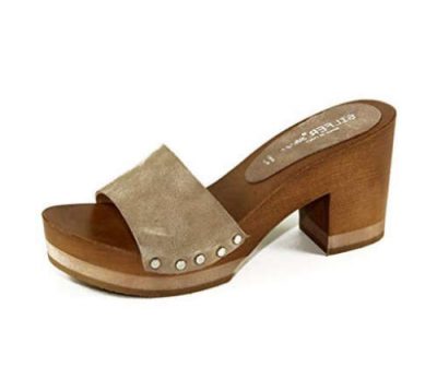 comfortable wooden mules