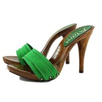 12cm heels green mules kiara shoes