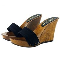 black wedge mules 10cm kiara shoes 1