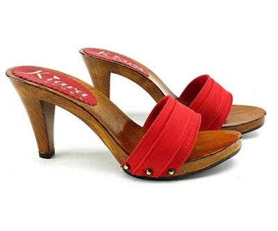 kiara shoes Zoccolo rosso Tacco 9