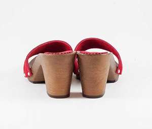 Sandali con tacco 7 rossi
