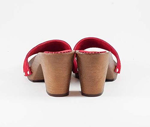 Sandali con tacco 7 rossi