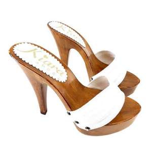zoccoli bianchi tacco 13 kiara shoes