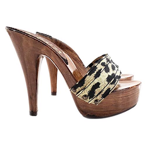 zoccoli leopardati tacco 13 kiara shoes
