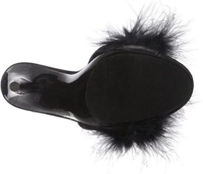 sandal with feathers
