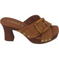 Zoccoli Donna In Vera Pelle Con Suola Legno - Metallizzato Oro/Argento/Rosa - Foto 8